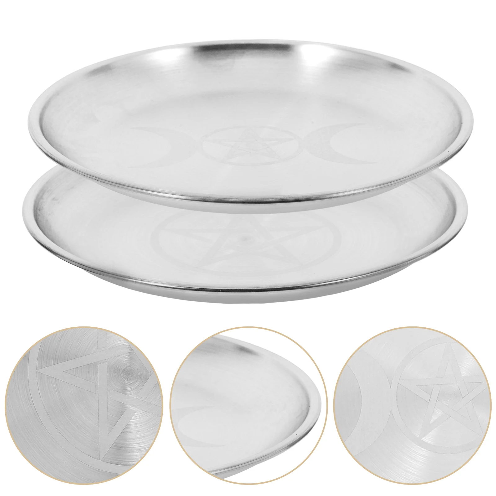 2 Pcs Pentacle Gold Plate Decorative Tealight Tray Fireproof Bowl Holder Copper Trinket Silver Jewelry Dish
2 Pcs Pentacle Gold Plate Decorative Tealight Tray Fireproof Bowl Holder Copper Trinket Silver Jewelry Dish