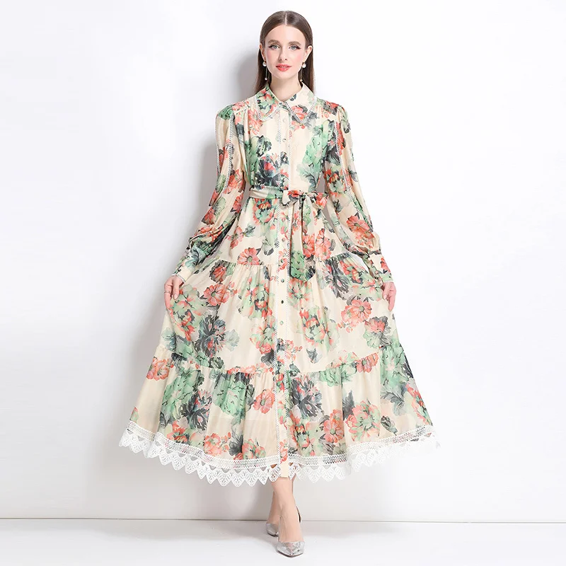Quality Autumn Muslim Style Embroidery Ruffles Long Sleeve Maxi Prom Evening Dress Shirt Women Floral Print Party Dresses
Quality Autumn Muslim Style Embroidery Ruffles Long Sleeve Maxi Prom Evening Dress Shirt Women Floral Print Party Dresses
