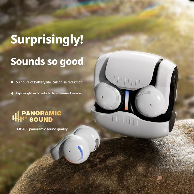 Ear Clip Wireless Bluetooth Headset Noise Cancellation Long Life Low Latency 360° Panoramic Sound Casual Gaming Headphones
Ear Clip Wireless Bluetooth Headset Noise Cancellation Long Life Low Latency 360° Panoramic Sound Casual Gaming Headphones