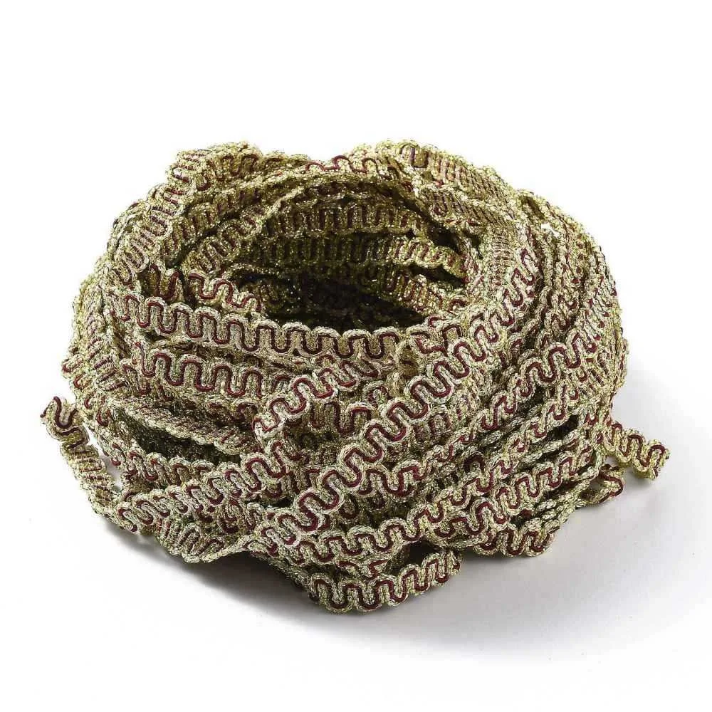 Filigree Corrugated Lace Ribbon Wave Shape for Clothing Accessories Home Decoration Dark Red 3/8 inch(9~10mm)
Filigree Corrugated Lace Ribbon Wave Shape for Clothing Accessories Home Decoration Dark Red 3/8 inch(9~10mm)