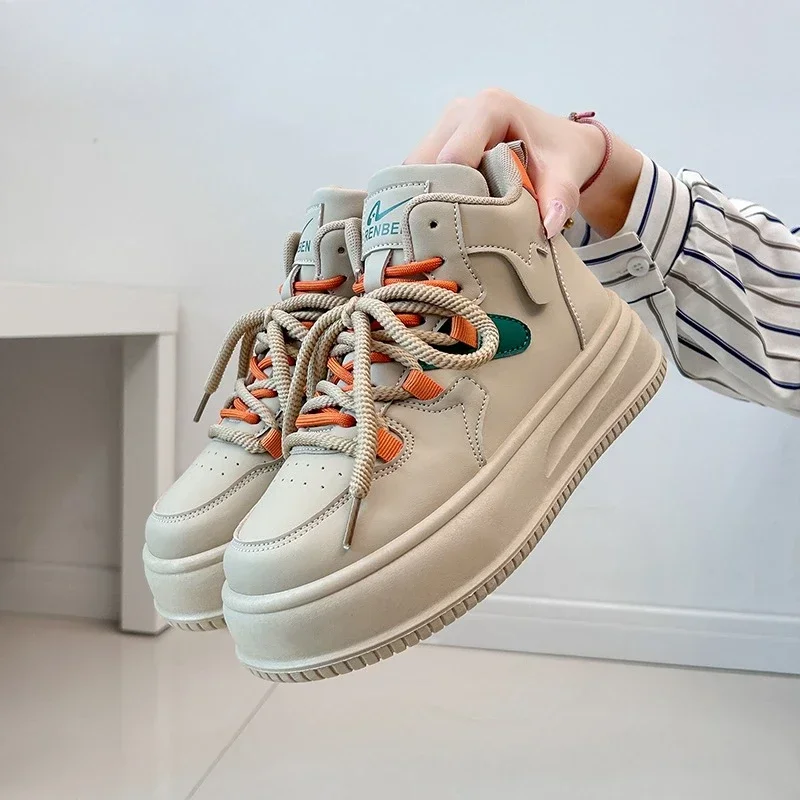 2025 Winter New Women Sneakers Fashion Lace Up Platform Casual Shoes High Quality Comfort Versatile Vulcanize Shoe Zapatos Mujer
2025 Winter New Women Sneakers Fashion Lace Up Platform Casual Shoes High Quality Comfort Versatile Vulcanize Shoe Zapatos Mujer