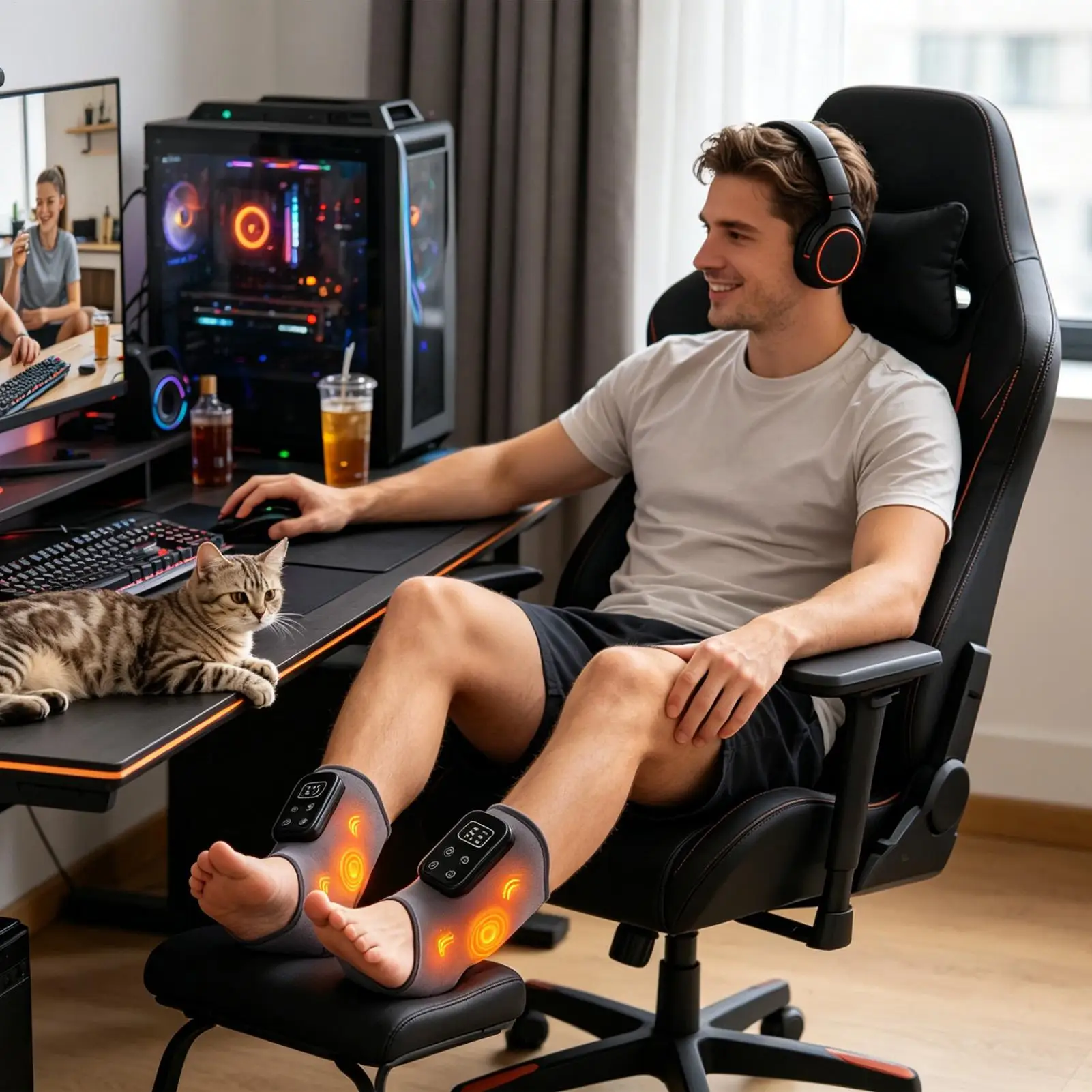 Heating Foot Massager With Vibration Cordless Wrap Ankle Massager For Women Men Arm Muscle Home Office Travel
Heating Foot Massager With Vibration Cordless Wrap Ankle Massager For Women Men Arm Muscle Home Office Travel