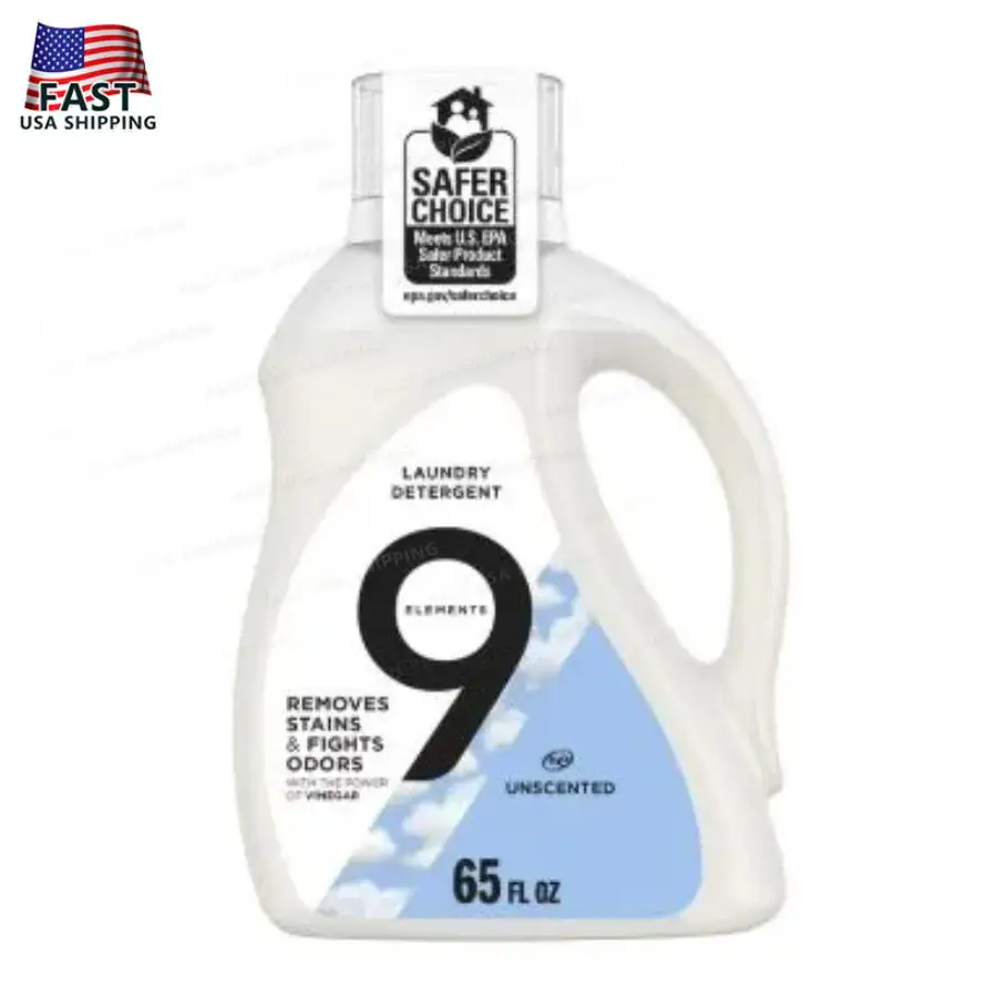 9 Elements Natural Liquid Laundry Detergent Unscented Vinegar Powered 35 Loads 65 fl oz
9 Elements Natural Liquid Laundry Detergent Unscented Vinegar Powered 35 Loads 65 fl oz