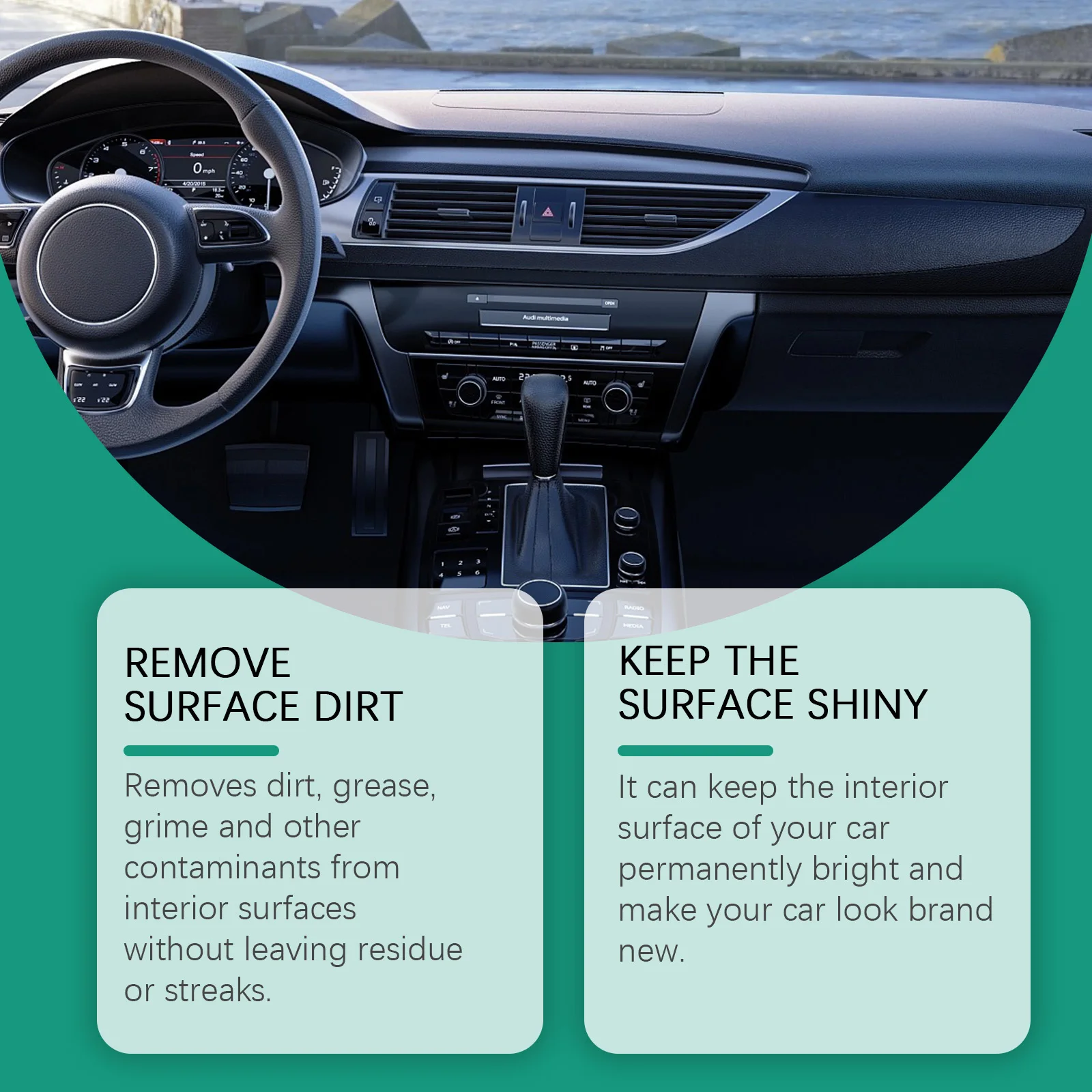 Car Interior Cleaning Spray - 100ml Stain Remover for Upholstery & Surfaces - Remove Dirt, Grease & Grime for Long-Lasting Shine
Car Interior Cleaning Spray - 100ml Stain Remover for Upholstery & Surfaces - Remove Dirt, Grease & Grime for Long-Lasting Shine