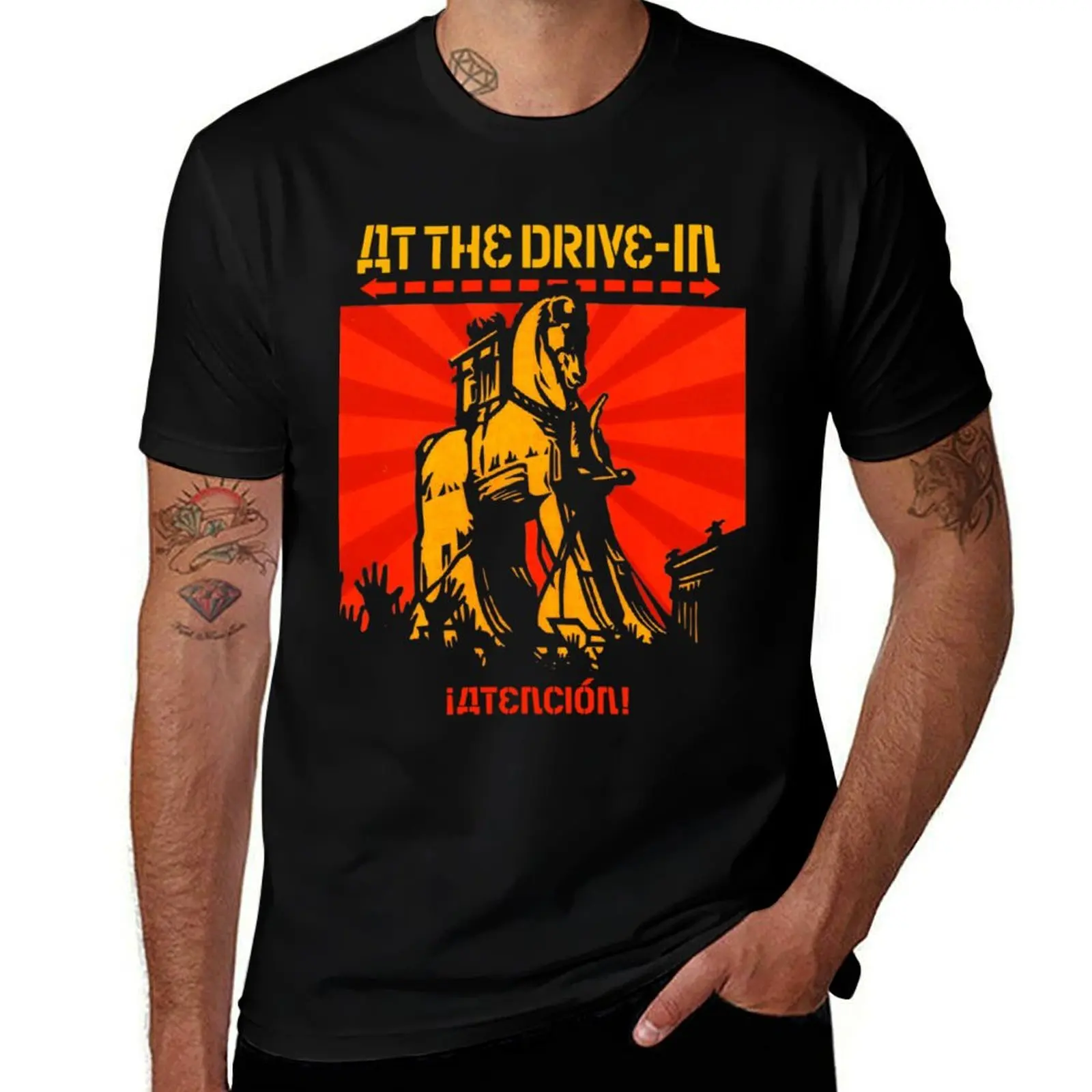 at the drive in tour - atention T-Shirt korean fashion quick-drying graphic t shirt vintage mens workout shirts
at the drive in tour - atention T-Shirt korean fashion quick-drying graphic t shirt vintage mens workout shirts