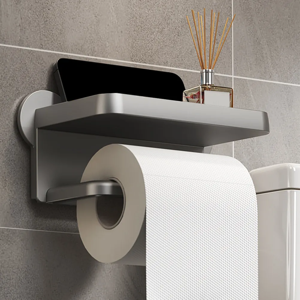 Tool-Free Wall-Mounted Paper Towel Holder Bathroom Roll Paper Rack Punch-Free Design Smooth Finish Phone Storage Space Modern
Tool-Free Wall-Mounted Paper Towel Holder Bathroom Roll Paper Rack Punch-Free Design Smooth Finish Phone Storage Space Modern