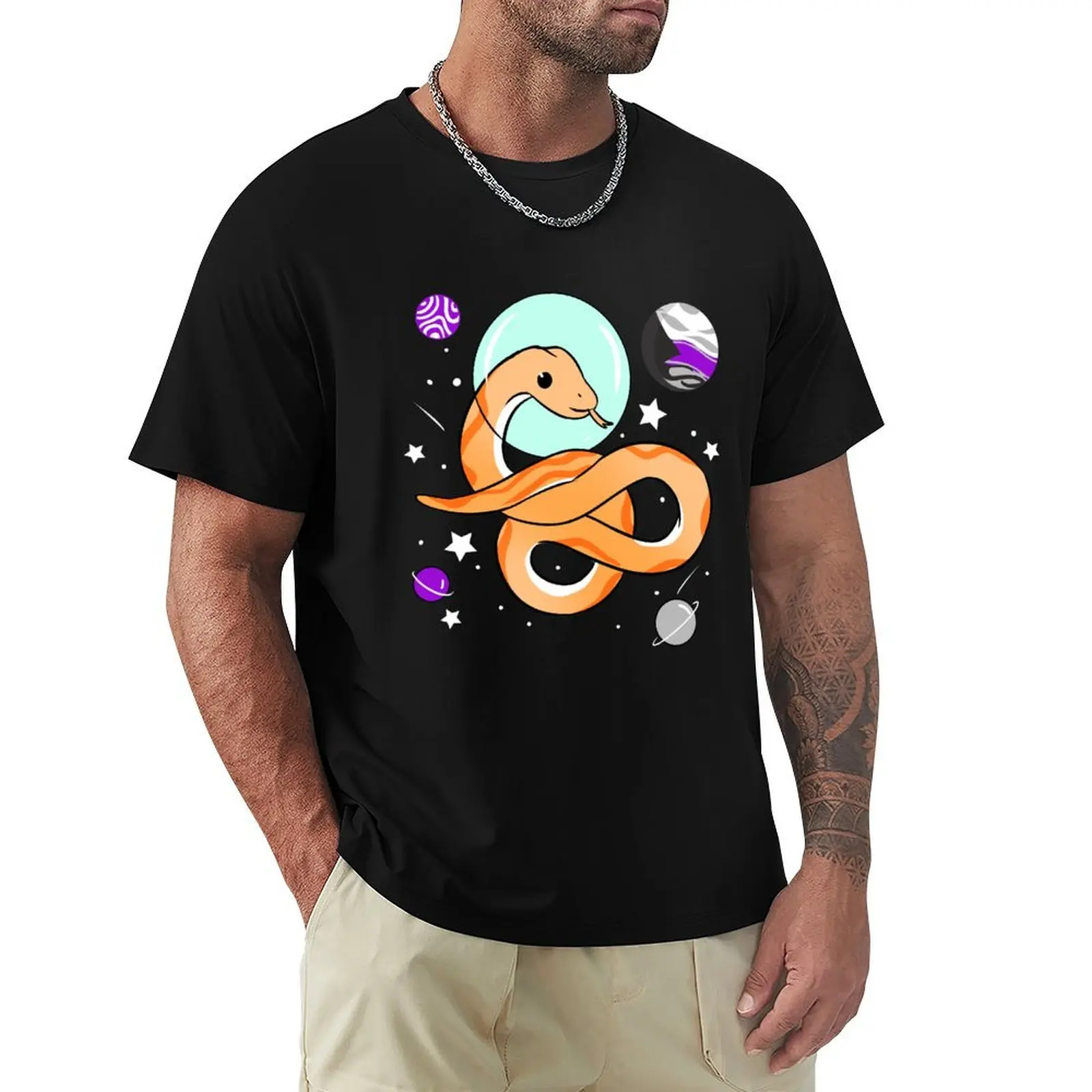 Snake Astronaut Demisexual Pride T-Shirt Vintage Style Printed Top
Snake Astronaut Demisexual Pride T-Shirt Vintage Style Printed Top