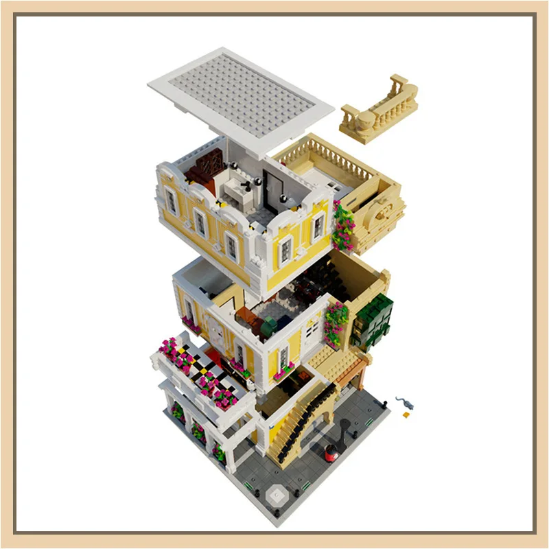 MOC-122357 Building Blocks Florence Palazzo Building model Small grain street View building blocks set gift
MOC-122357 Building Blocks Florence Palazzo Building model Small grain street View building blocks set gift