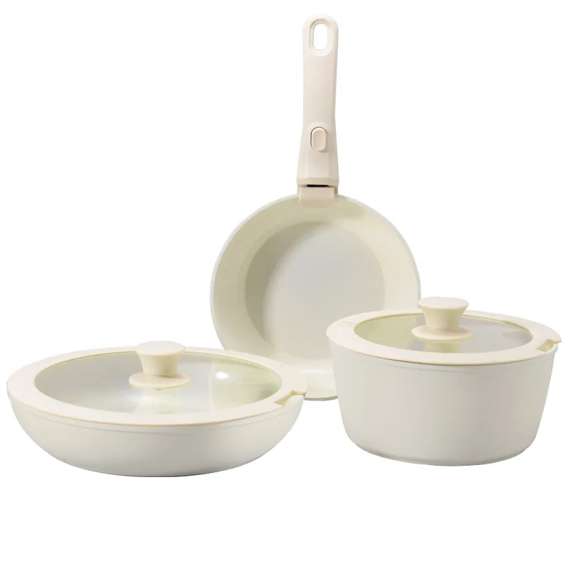 Ceramic Detachable Cookware Set - Scratch-Resistant Induction Pans, Easy-Clean Soup Pot & Frying Pan for Gas/Stove Tops
Ceramic Detachable Cookware Set - Scratch-Resistant Induction Pans, Easy-Clean Soup Pot & Frying Pan for Gas/Stove Tops