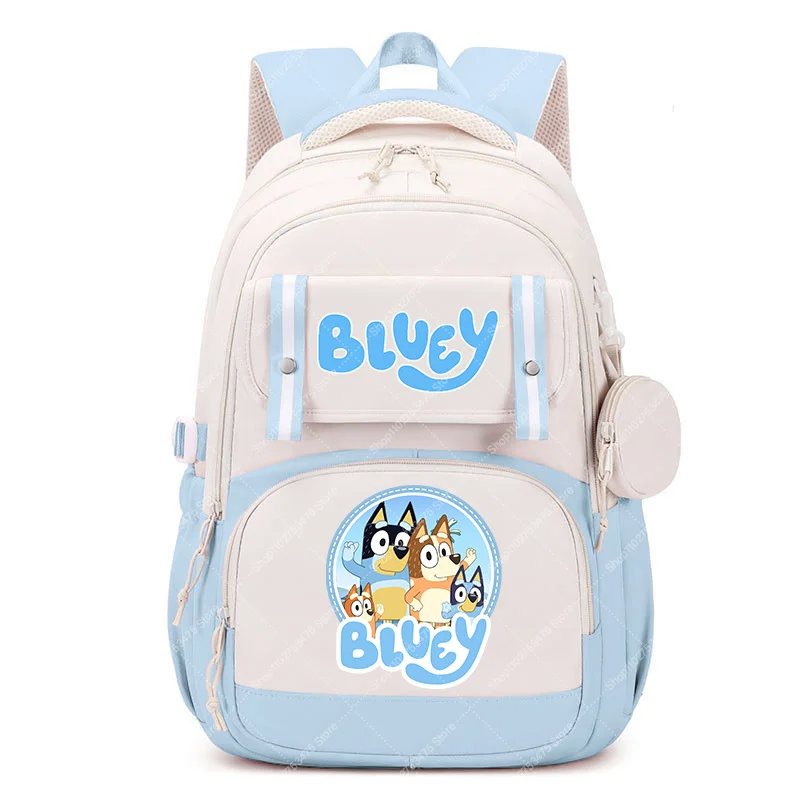 Student Cartoon Cute Schoolbag with Coin Purse Blueyi Bingos Anime Printed Backpack Kawaii Stationery Storage Pouch Book Bag
Student Cartoon Cute Schoolbag with Coin Purse Blueyi Bingos Anime Printed Backpack Kawaii Stationery Storage Pouch Book Bag