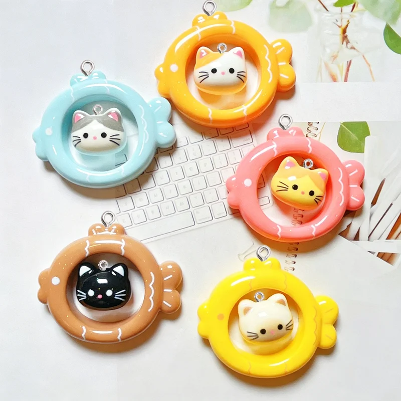 10Pcs Kawaii Fish Frame Cat Resin Charms Pendant for Jewelry Making Woman DIY Keychain Earrings Garment Crafts Decor Accessories
10Pcs Kawaii Fish Frame Cat Resin Charms Pendant for Jewelry Making Woman DIY Keychain Earrings Garment Crafts Decor Accessories