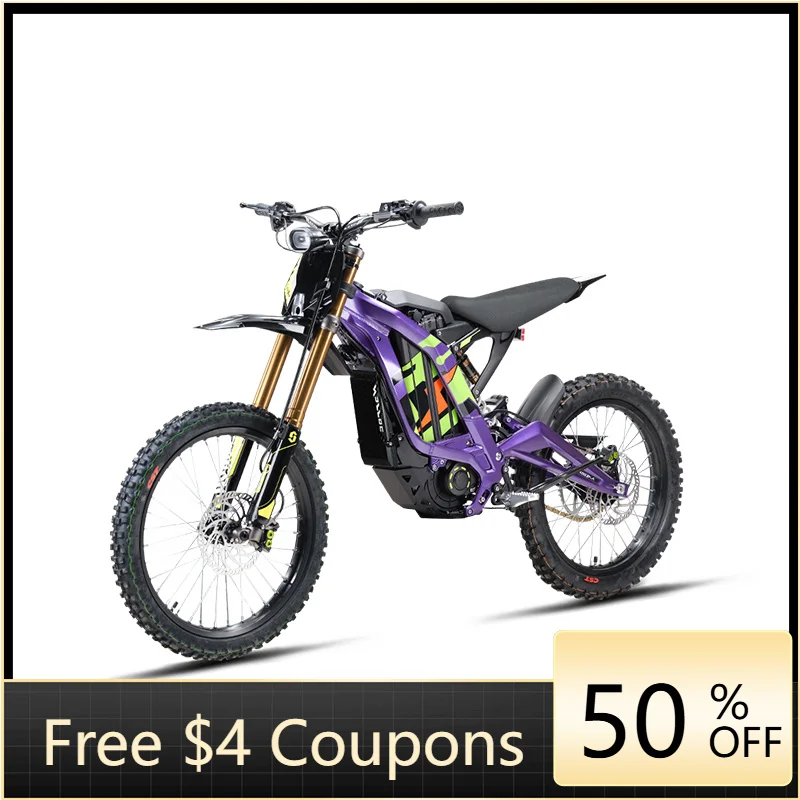SXLL 2025 Light Bee X brushless electric off-road vehicle 8000W motor maximum speed 61-80 km/h aluminum alloy frame adult versio
SXLL 2025 Light Bee X brushless electric off-road vehicle 8000W motor maximum speed 61-80 km/h aluminum alloy frame adult versio