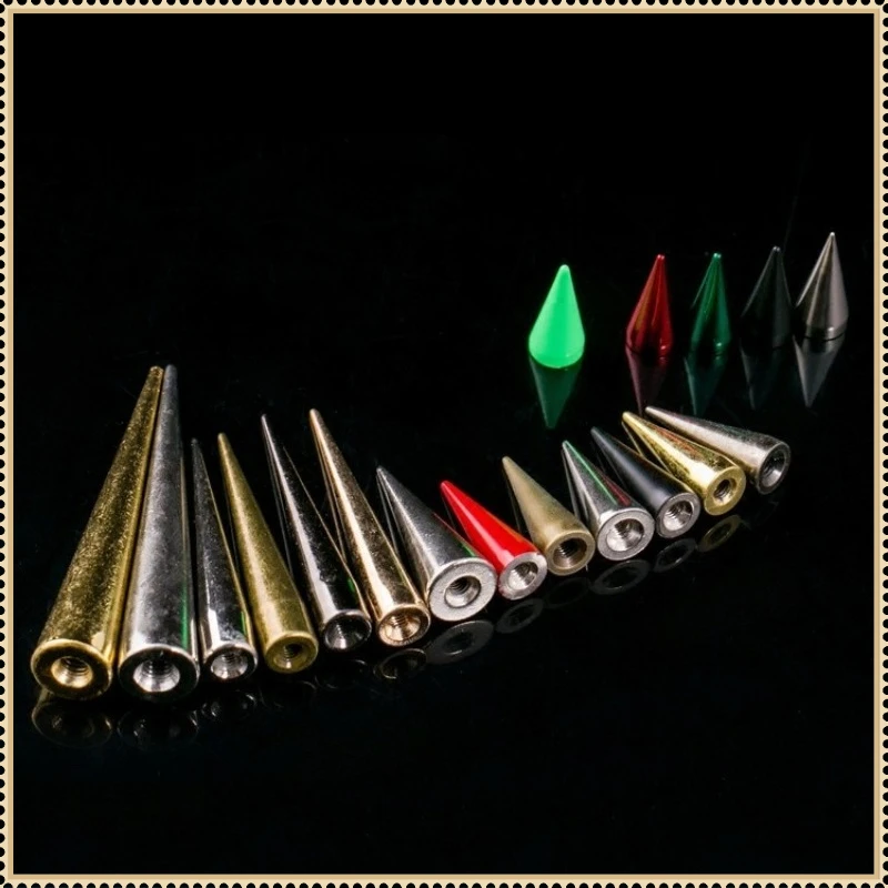 Solid Metal Screwback Cone Studs Spike Long Rivets For Leather Craft Bag Garment Clothing Shoes DIY Decor Rivet Screws
Solid Metal Screwback Cone Studs Spike Long Rivets For Leather Craft Bag Garment Clothing Shoes DIY Decor Rivet Screws