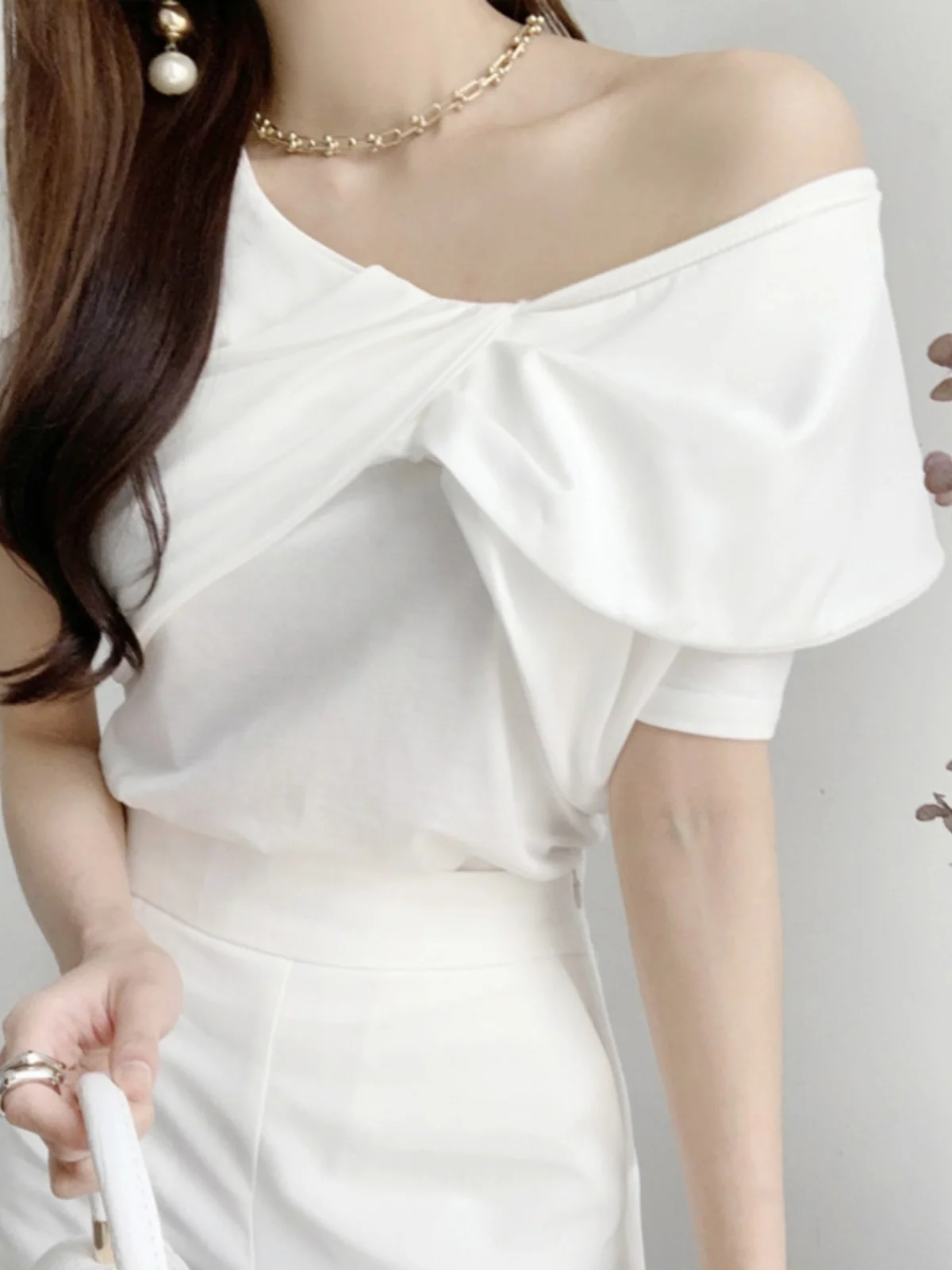 Sweet Knot Design ort Sve V Ne Утягивающий универсальный летний T irt Корейский Sle Bubble Sve Повседневный топ
Sweet Knot Design ort Sve V Ne Утягивающий универсальный летний T irt Корейский Sle Bubble Sve Повседневный топ