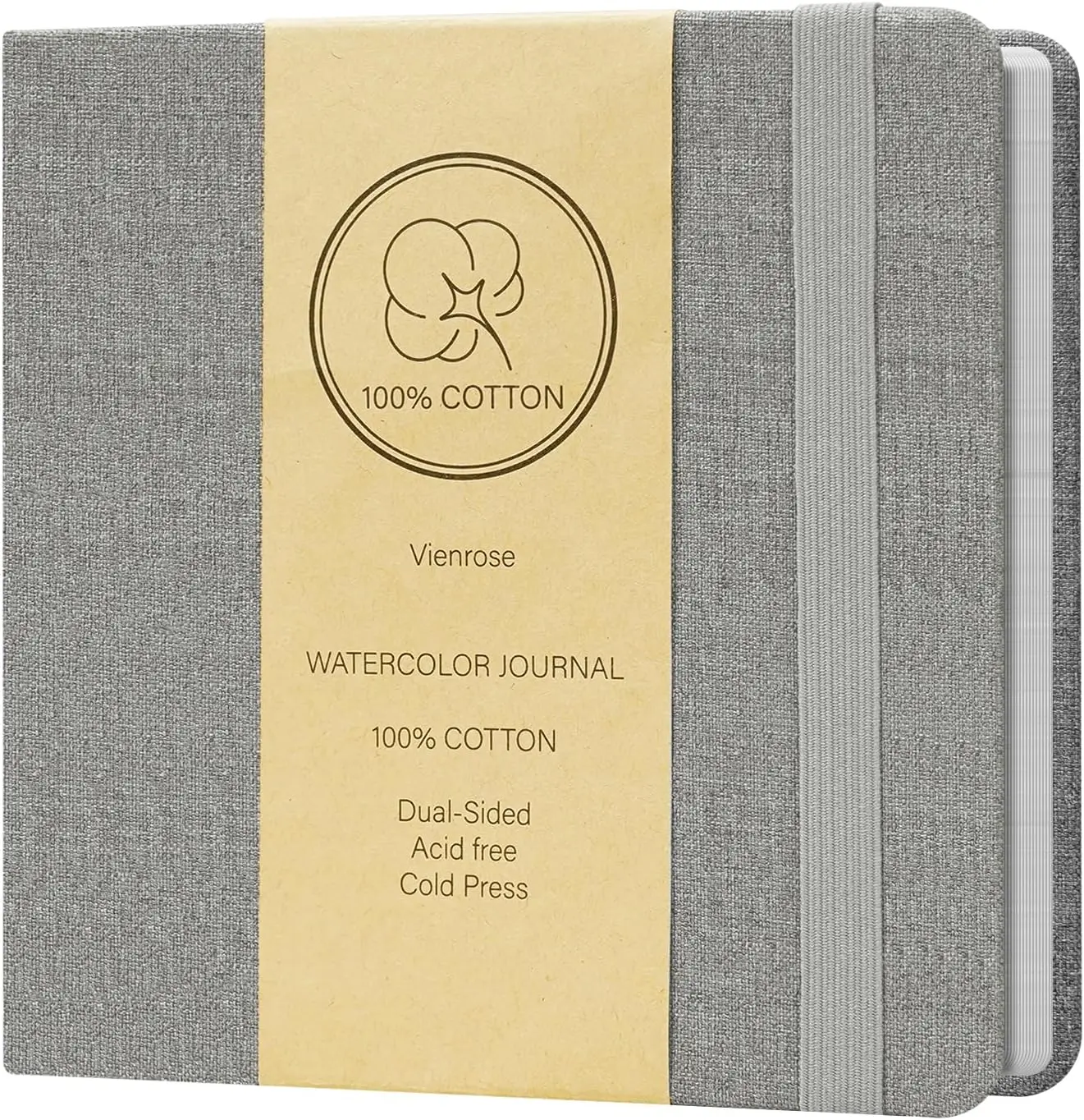 Watercolor Sketchbook 5.5x5.5, 24 Sheets 300gsm Cotton Paper, Grey Linen Cover Travel Journal
Watercolor Sketchbook 5.5x5.5, 24 Sheets 300gsm Cotton Paper, Grey Linen Cover Travel Journal