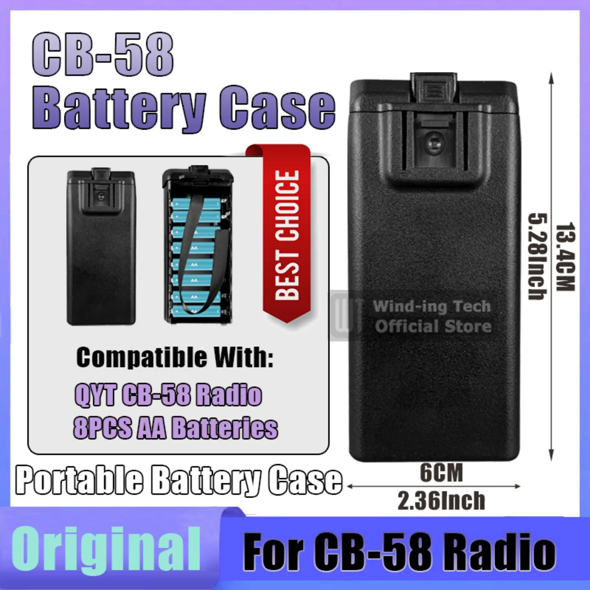 QYT CB-58 Battery Case With Belt Clip For CB Walkie Talkie Compatible With 8PCS AA Battery QYT CB-58 Portable Two Way Ham Radio
QYT CB-58 Battery Case With Belt Clip For CB Walkie Talkie Compatible With 8PCS AA Battery QYT CB-58 Portable Two Way Ham Radio