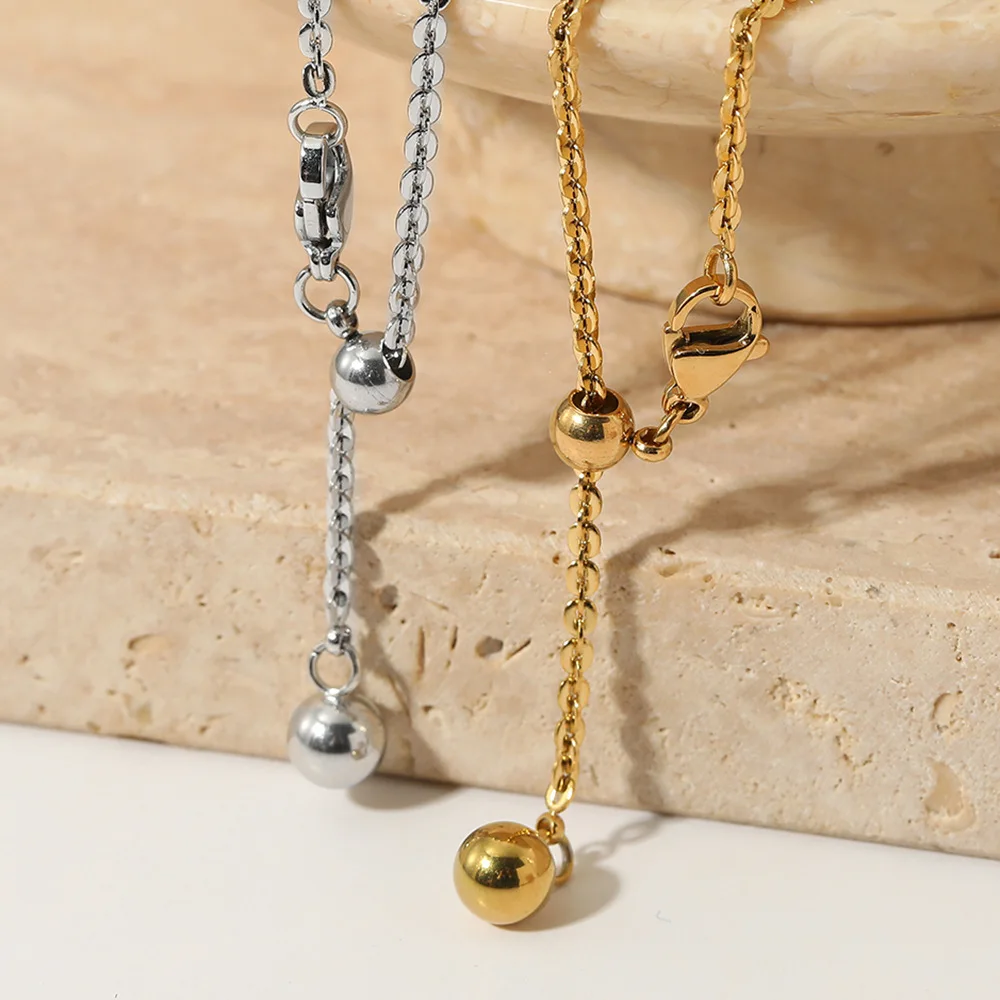 Stainless Steel Pull-Out Simple Round Ball Bracelet for Women Vacuum Plated Non Fading Heavy Industry Light Luxury Cool
Stainless Steel Pull-Out Simple Round Ball Bracelet for Women Vacuum Plated Non Fading Heavy Industry Light Luxury Cool