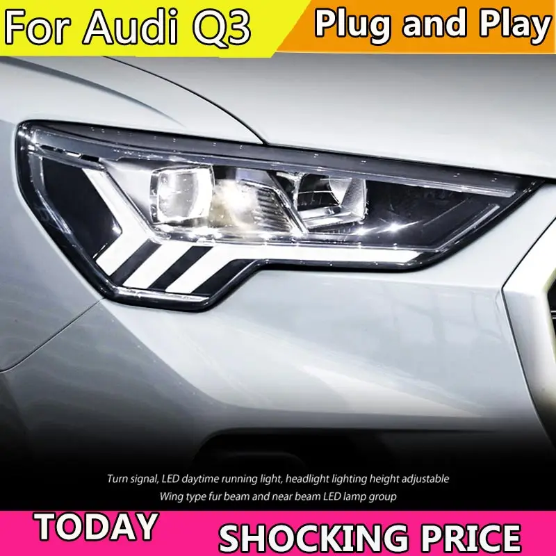Car Headlights For Audi Q3 2019-2020 high style full LED Assembly Upgrade High Configure Projector Lens Accessories Kit
Car Headlights For Audi Q3 2019-2020 high style full LED Assembly Upgrade High Configure Projector Lens Accessories Kit