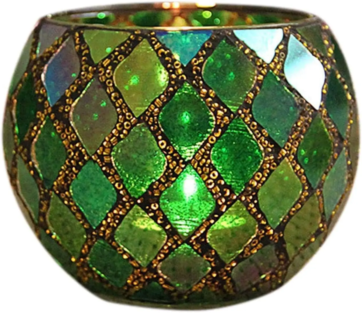 Mosaic Glass Tealight Candle Holder for Wedding Centerpiece Decor
Mosaic Glass Tealight Candle Holder for Wedding Centerpiece Decor