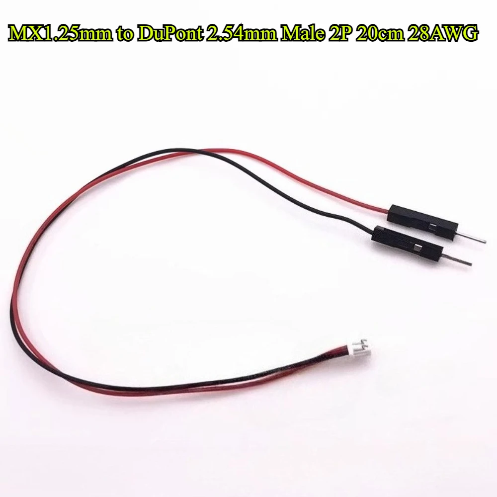 10/30/50PCS MX1.25 JST 1.25mm Pitch to DuPont 1P Male Cable 2P/3P/4P/5P/6P Board Connection Wire Sensor Terminal Wire 20cm 28AWG
10/30/50PCS MX1.25 JST 1.25mm Pitch to DuPont 1P Male Cable 2P/3P/4P/5P/6P Board Connection Wire Sensor Terminal Wire 20cm 28AWG