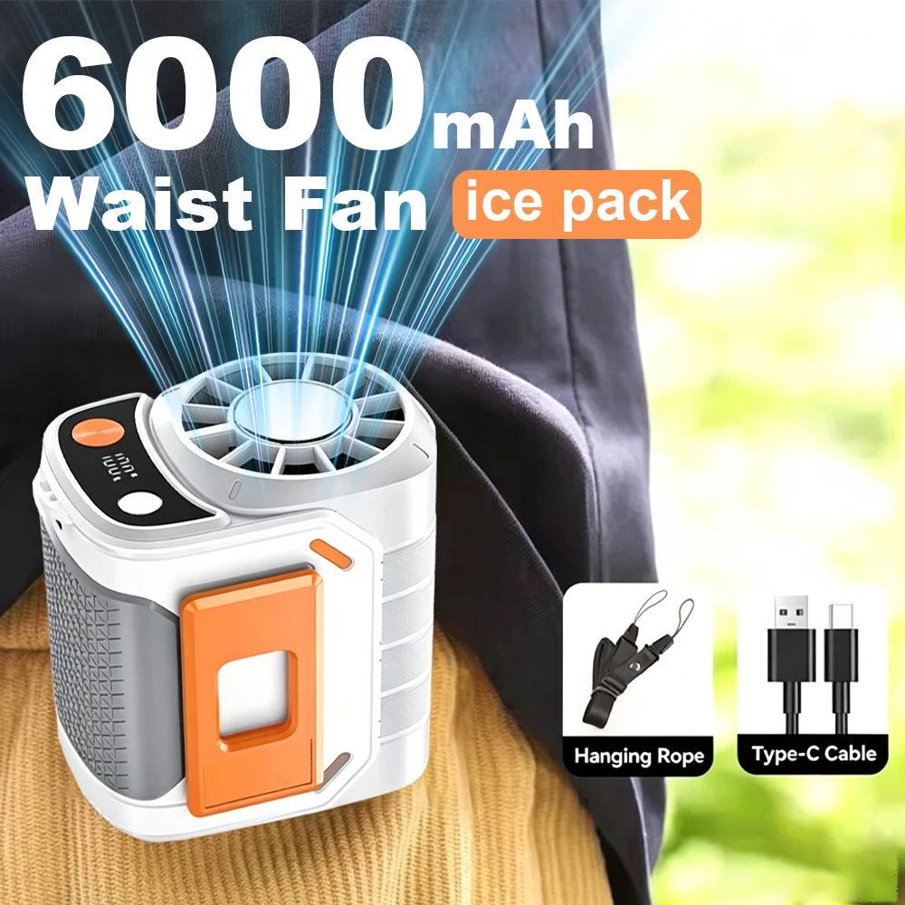 【ice pack】Waist Fan with 5 Gear Strong Wind Outdoor Hanging Neck Waist Clip Fan with SOS Flashlight Rechargeable Mini Fan
【ice pack】Waist Fan with 5 Gear Strong Wind Outdoor Hanging Neck Waist Clip Fan with SOS Flashlight Rechargeable Mini Fan