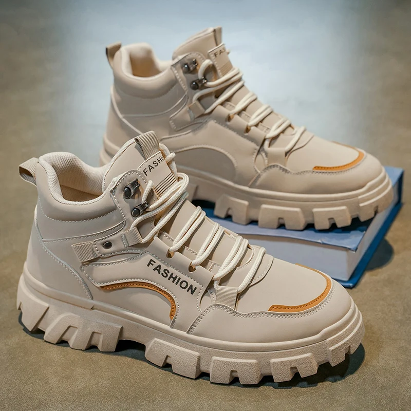 Обувь по страхованию труда, мужские повседневные рабочие ботинки, четыре сезона, нескользящие удобные уличные ботинки, новые модные высокие ботинки Joker
Обувь по страхованию труда, мужские повседневные рабочие ботинки, четыре сезона, нескользящие удобные уличные ботинки, новые модные высокие ботинки Joker