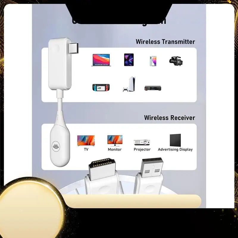 -Compatible Wireless Transmitter Receiver Extender Kit 1080P@60HZ 50M Wireless Display Dongle For TV Camera, Easy To Use
-Compatible Wireless Transmitter Receiver Extender Kit 1080P@60HZ 50M Wireless Display Dongle For TV Camera, Easy To Use