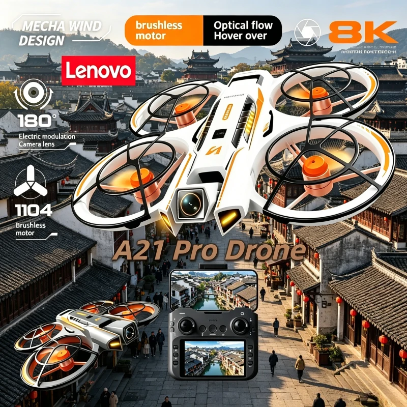 GPS 5G HD Camera, Lenovo A21 Pro Drone 4k 8K Professional Aerial Photography Remote Control Aircraft Quadcopter Toys UAV.
GPS 5G HD Camera, Lenovo A21 Pro Drone 4k 8K Professional Aerial Photography Remote Control Aircraft Quadcopter Toys UAV.