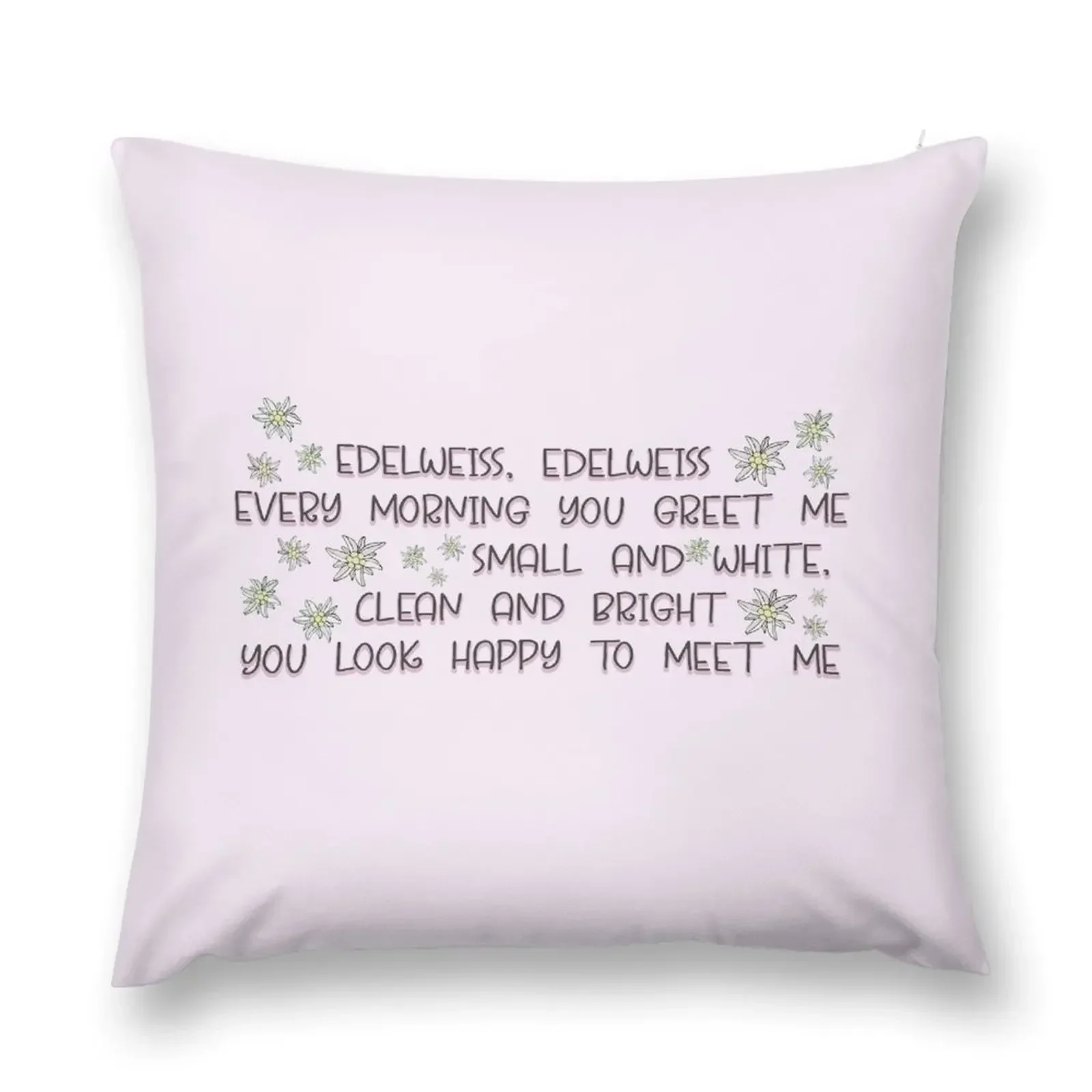 The Sound of Music Edelweiss Lyrics Throw Pillow Custom Cushion sleeping pillows pillow
The Sound of Music Edelweiss Lyrics Throw Pillow Custom Cushion sleeping pillows pillow