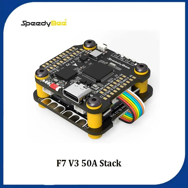 SpeedyBee F7 V3 50A Stack F722 Управление полетом BL32 50A 4in1 ESC3~6S Lipo с анализатором Blackbox Подходит для FPV Freestyle Drone
SpeedyBee F7 V3 50A Stack F722 Управление полетом BL32 50A 4in1 ESC3~6S Lipo с анализатором Blackbox Подходит для FPV Freestyle Drone