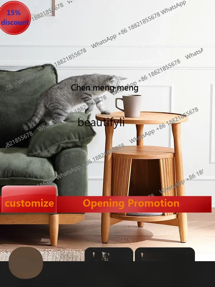 ss7304 Nordic Solid Wood Side Table Small Size Cherrywood Small Coffee Table Round Table Head Cat Nest House
ss7304 Nordic Solid Wood Side Table Small Size Cherrywood Small Coffee Table Round Table Head Cat Nest House