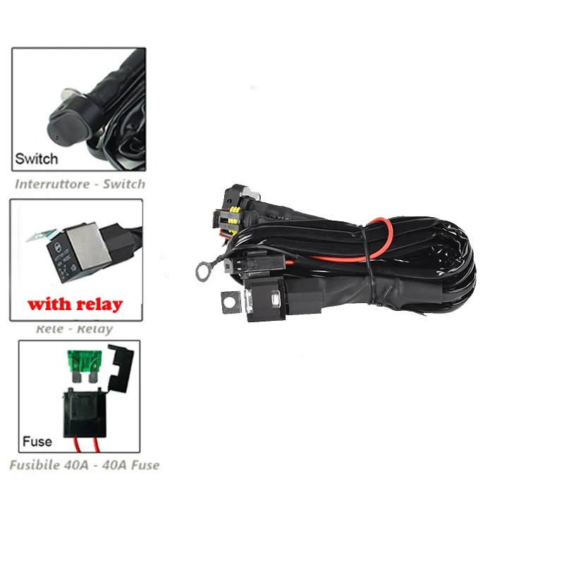 Switch Wire With Relay For Motorcycle LED Auxiliary Fog Light Driving Lamp
Switch Wire With Relay For Motorcycle LED Auxiliary Fog Light Driving Lamp