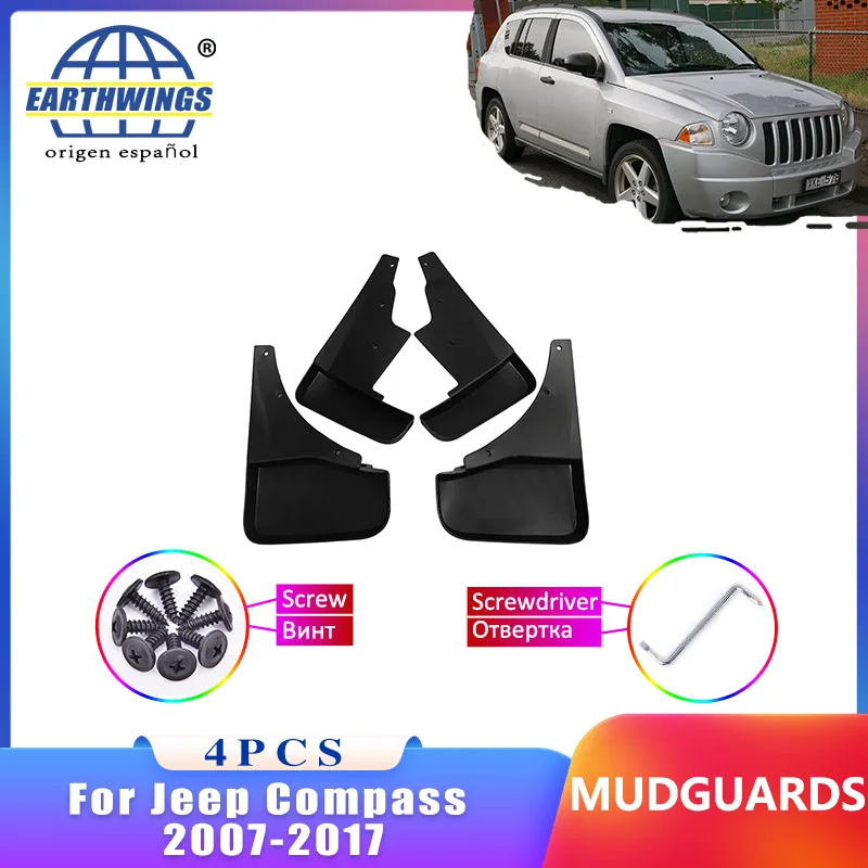 Mudflap For Jeep Compass 2007-2017 2016 MK49 Mudguard Front Rear Fender Car Styling Accessorie Upgrade Version 4 Pieces Mud Flap
Mudflap For Jeep Compass 2007-2017 2016 MK49 Mudguard Front Rear Fender Car Styling Accessorie Upgrade Version 4 Pieces Mud Flap