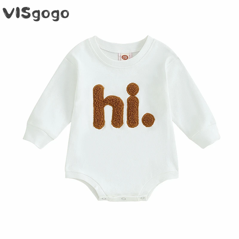 VISgogo 0-18Months Baby Girls Fall Clothes Casual Crewneck Rompers Long Sleeve Fuzzy Letter Embroidery Bodysuit
VISgogo 0-18Months Baby Girls Fall Clothes Casual Crewneck Rompers Long Sleeve Fuzzy Letter Embroidery Bodysuit