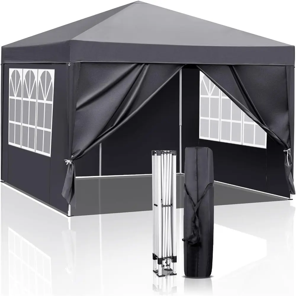 10x10 Outdoor Easy-Up Party Tent with Sidewalls, Ideal for Patio, Events, and Camping (Grey, 10x10)
10x10 Outdoor Easy-Up Party Tent with Sidewalls, Ideal for Patio, Events, and Camping (Grey, 10x10)