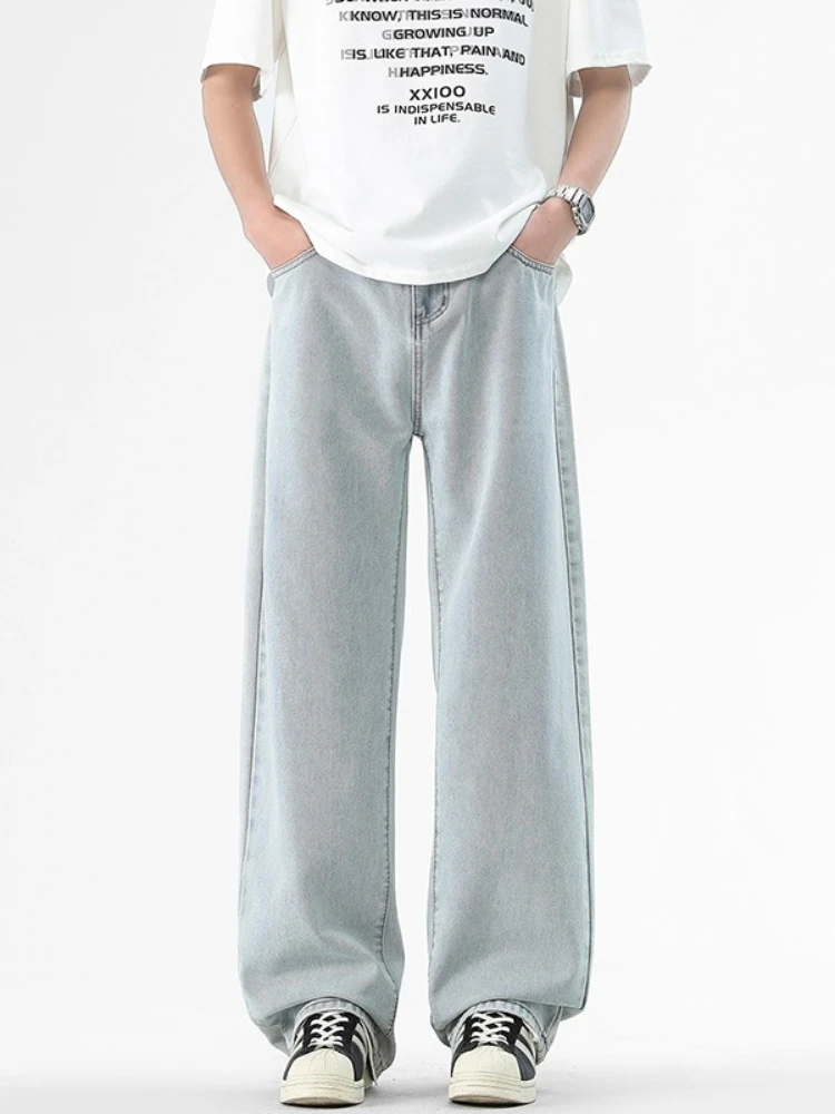Fashion Men's Loose Jeans Straight Streetwear Spring Autumn Wide Pants Vintage Washed Casual Denim Trousers Men Clothing
Fashion Men's Loose Jeans Straight Streetwear Spring Autumn Wide Pants Vintage Washed Casual Denim Trousers Men Clothing