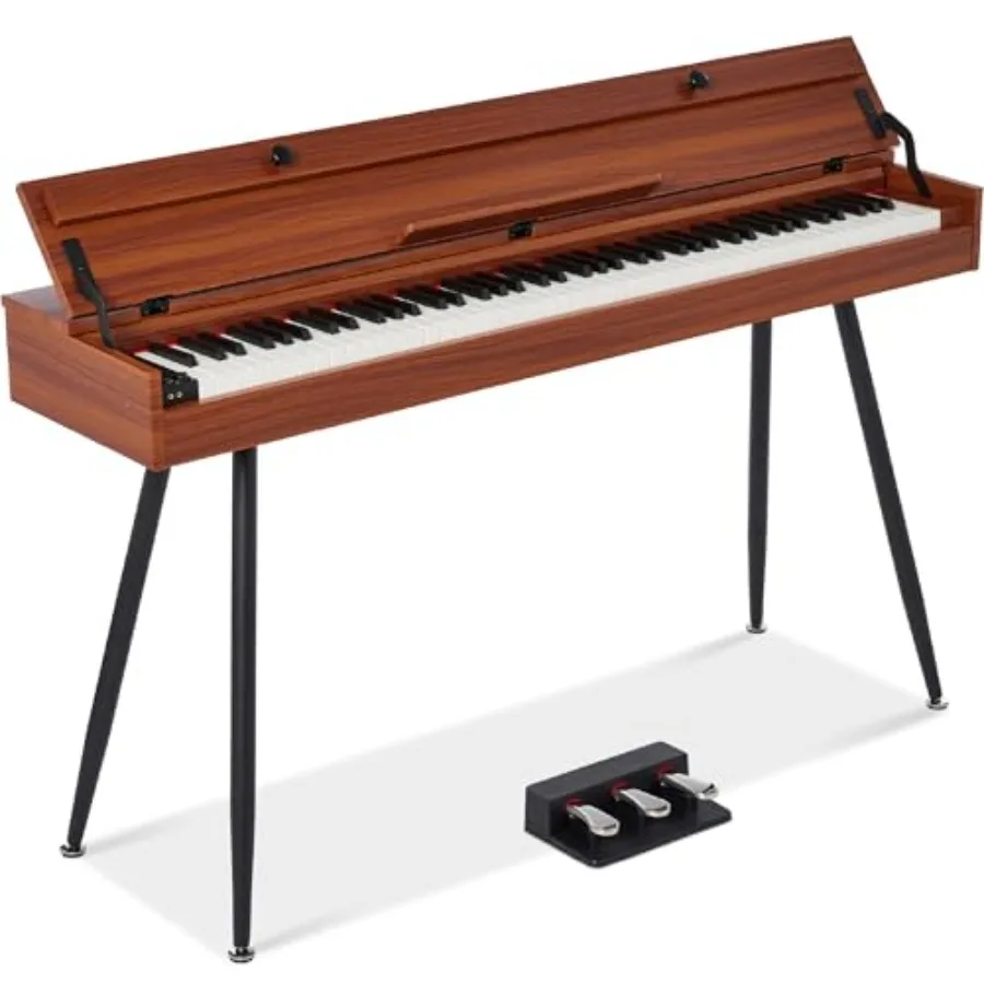 88-Key Weighted Full Size Digital Piano with Metal Legs 3 Sustain Pedal MIDI Headphone Jack in Natural Finish for Home Studio a
88-Key Weighted Full Size Digital Piano with Metal Legs 3 Sustain Pedal MIDI Headphone Jack in Natural Finish for Home Studio a