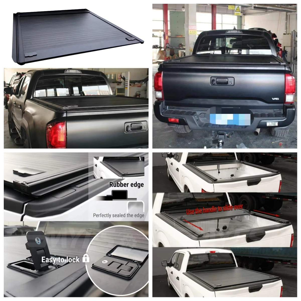 Anti-theft Aluminum Alloy Roller Lid Shutter Cover Pick up Truck Retractable Tonneau Cover for Tacoma 07-22 Tundra 16-22
Anti-theft Aluminum Alloy Roller Lid Shutter Cover Pick up Truck Retractable Tonneau Cover for Tacoma 07-22 Tundra 16-22