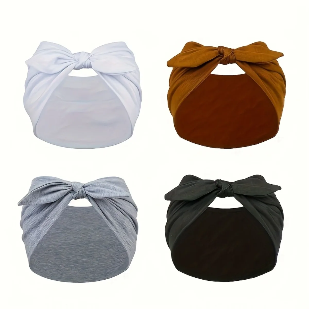 4 Pack Wide Rabbit Ear Elastic Ribbon Headbands, Non-Slip Sweat-Wicking Sports Hair Bands, Soft Breathable Thick African Style Head Accessories for Yoga, Running, Gym & Women Daily Workout
4 Pack Wide Rabbit Ear Elastic Ribbon Headbands, Non-Slip Sweat-Wicking Sports Hair Bands, Soft Breathable Thick African Style Head Accessories for Yoga, Running, Gym & Women Daily Workout