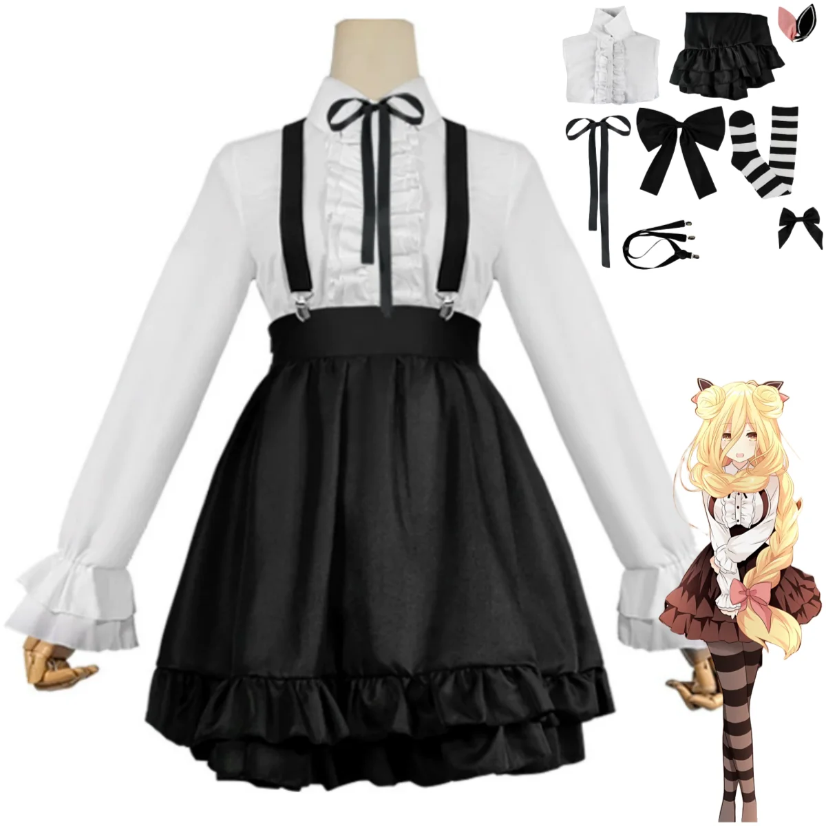Anime Date A Live Hoshimiya Mukuro Cosplay Costume Japanese JK Uniform Skirt Long Sleeves Shirt Woman Kawaii Campus Suit 
Anime Date A Live Hoshimiya Mukuro Cosplay Costume Japanese JK Uniform Skirt Long Sleeves Shirt Woman Kawaii Campus Suit