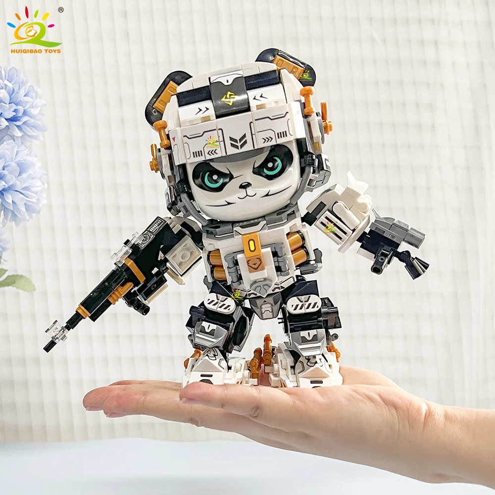 HUIQIBAO 525PCS MOC Panda Mecha Model Building Block Animal Robot Series Brick Construction Toy Children Desk Home Decoration
HUIQIBAO 525PCS MOC Panda Mecha Model Building Block Animal Robot Series Brick Construction Toy Children Desk Home Decoration