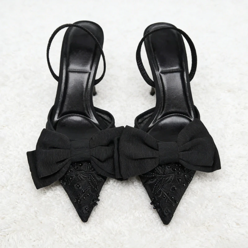 Mesh Embroidery String Beads Women Sandals Summer 2026 Pointed Toe Pumps Dress Shoes Sexy Designer High Heels Sandalias De Mujer
Mesh Embroidery String Beads Women Sandals Summer 2026 Pointed Toe Pumps Dress Shoes Sexy Designer High Heels Sandalias De Mujer