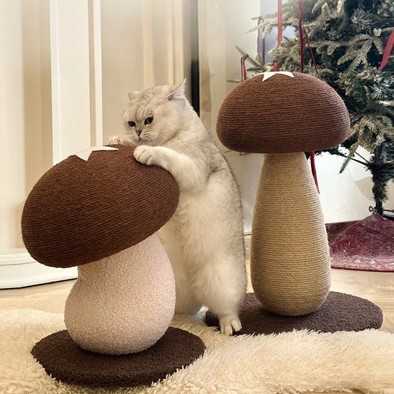 Mushroom Cat Scratching Post Natural Sisal Kitten Scratcher Toys Climbing Stand for Indoor Cats Interactive Pet Furniture
Mushroom Cat Scratching Post Natural Sisal Kitten Scratcher Toys Climbing Stand for Indoor Cats Interactive Pet Furniture