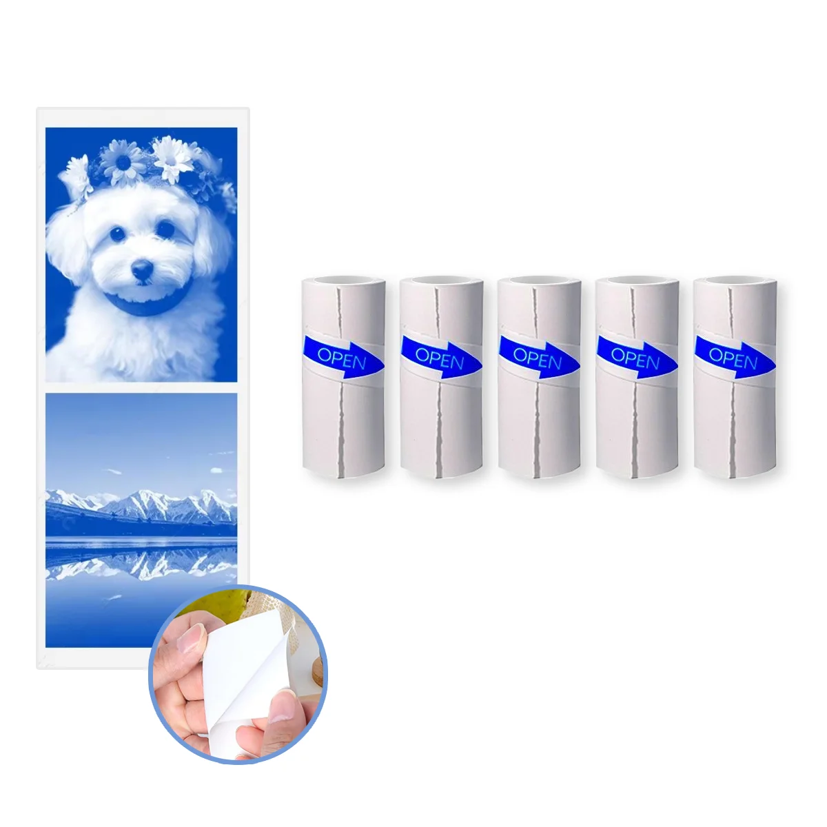 Архивная синяя термобумага 57x25 мм, самоклеящаяся премиум-класса для мгновенных фотографий и ведения журналов, идеально подходит для хранения фотографий, дневников, памяти
Архивная синяя термобумага 57x25 мм, самоклеящаяся премиум-класса для мгновенных фотографий и ведения журналов, идеально подходит для хранения фотографий, дневников, памяти