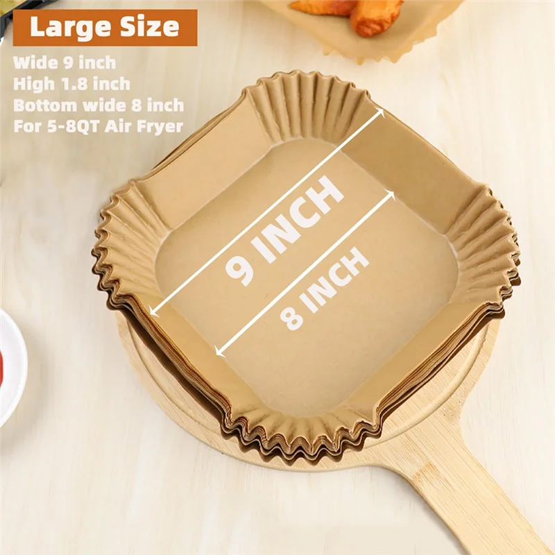 ABRB-200PCS Air Fryer Liners Disposable,9Inch Square Air Fryer Parchment Paper Liners For 5-8Qtair Fryer,Non-Stick Waterproof
ABRB-200PCS Air Fryer Liners Disposable,9Inch Square Air Fryer Parchment Paper Liners For 5-8Qtair Fryer,Non-Stick Waterproof