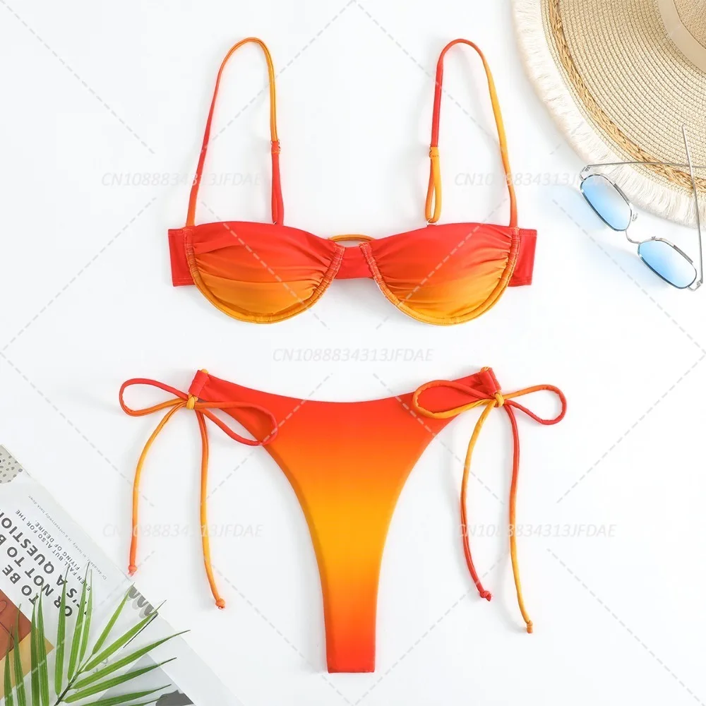 Gradient Orange Bikinis High Waist Swimsuit Women Swimwear Beachwear Print Bathing Suit Two Piece Bikini Sets Biquinis
Gradient Orange Bikinis High Waist Swimsuit Women Swimwear Beachwear Print Bathing Suit Two Piece Bikini Sets Biquinis