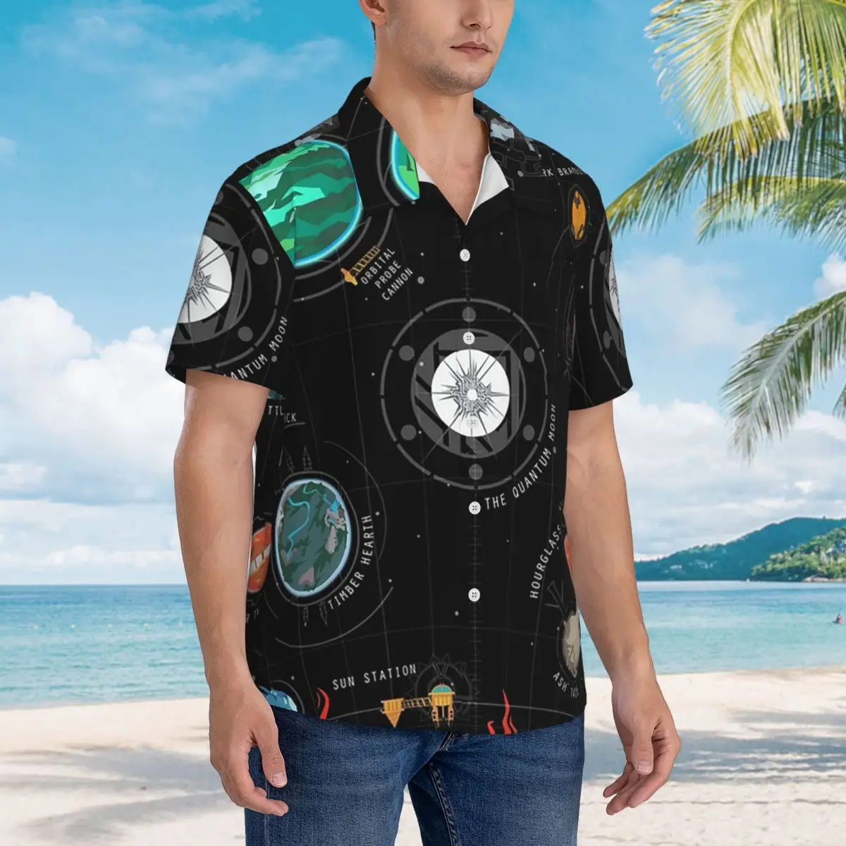 Outer Wilds System Hawaiian Shirts Fashion Men Short Sleeve Shirt for Summer Beach Men's Lapel Tops
Outer Wilds System Hawaiian Shirts Fashion Men Short Sleeve Shirt for Summer Beach Men's Lapel Tops