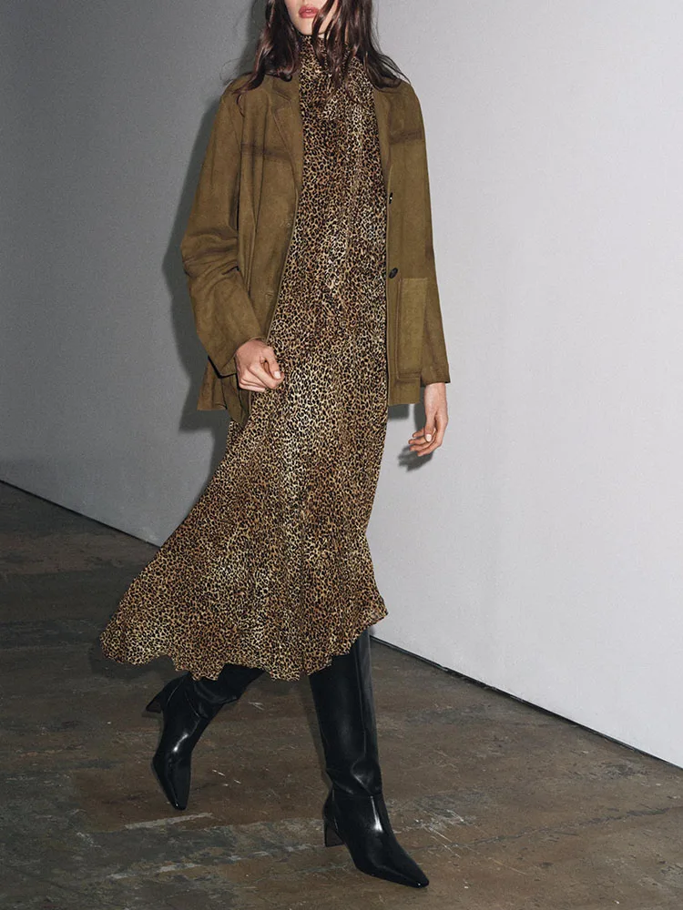 Ele Sweet Faion Animal Print ter Ne Dr New Arrival Winter 2025 Women's Long Svel High Waist Gown for Banquet
Ele Sweet Faion Animal Print ter Ne Dr New Arrival Winter 2025 Women's Long Svel High Waist Gown for Banquet