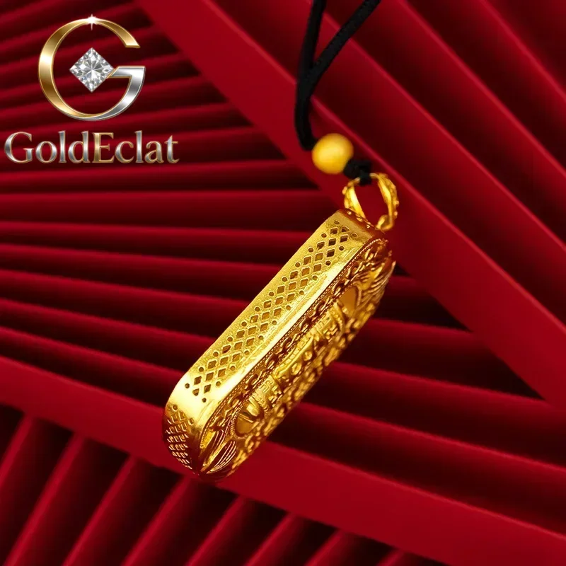 GoldEclat Men's and Women's Retro Prayer Tube Pendant Necklace Pendant 9999 24K Real Gold Six Character Mantra Prayer Tube Pend
GoldEclat Men's and Women's Retro Prayer Tube Pendant Necklace Pendant 9999 24K Real Gold Six Character Mantra Prayer Tube Pend
