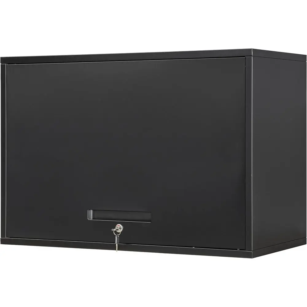 Black Wall-Mounted Metal Garage Cabinet with Doors and Shelves, Ideal for Tools, Garage, Basement, Kitchen, Warehouse (21.6 H)
Black Wall-Mounted Metal Garage Cabinet with Doors and Shelves, Ideal for Tools, Garage, Basement, Kitchen, Warehouse (21.6 H)